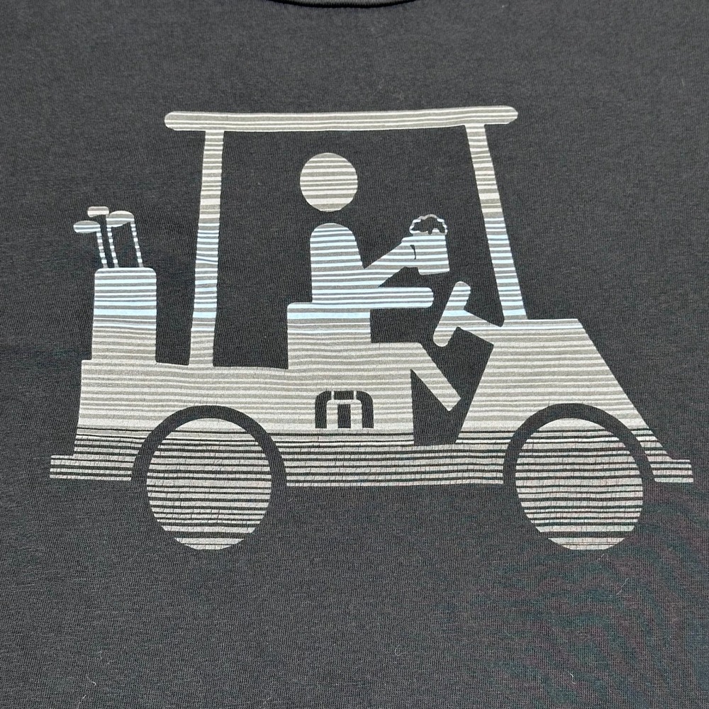 TravisMathew T-Shirt Lot 2 XXL Black Gray Golf Cart Palm Tree Graphic‎ Tee - Picture 2 of 14